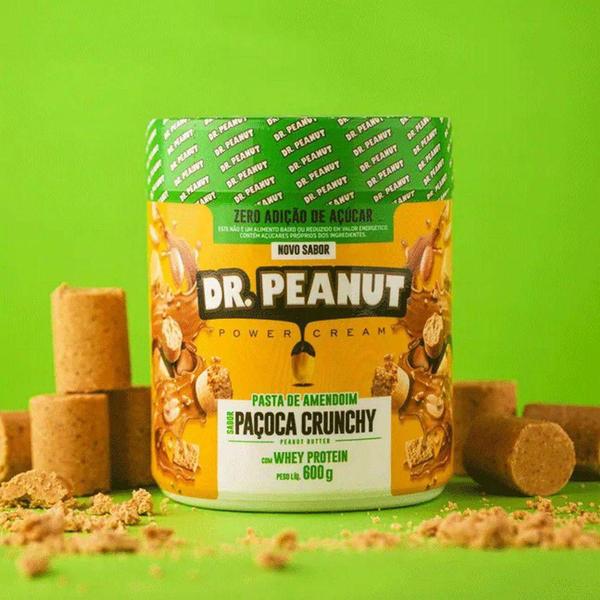 Imagem de Pasta de Amendoim DR. Peanut Paçoca Crunchy Whey Protein-650