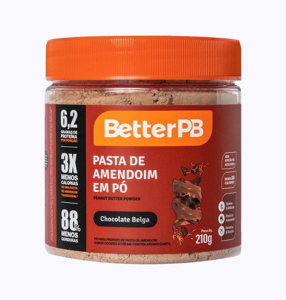 Imagem de Pasta de amendoim em po sabor chocolate belga bpb 210g