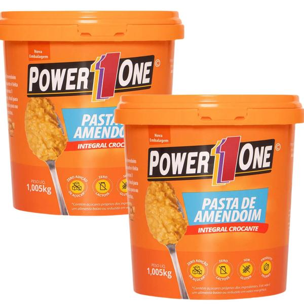 Imagem de PASTA DE AMENDOIM INTEGRAL 2x 1KG - power1one