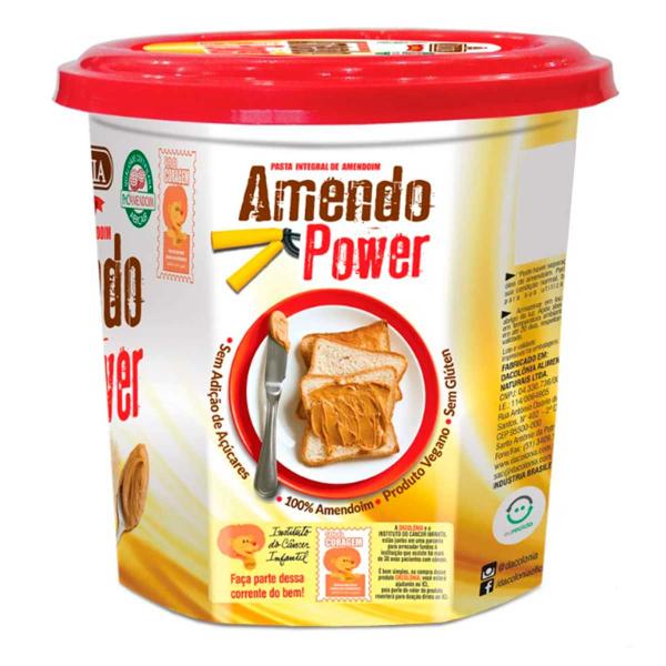 Imagem de Pasta de Amendoim Integral Amendo Power 1,005kg - Dacolônia