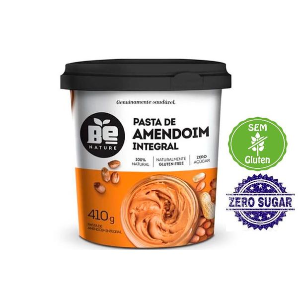 Imagem de Pasta De Amendoim Integral Be Nature Zero Açúcar 410g