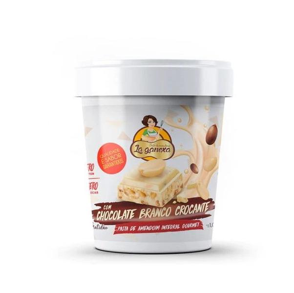 Imagem de Pasta de Amendoim Integral Gourmet (1,05kg) - Sabor: com Chocolate Branco Crocante