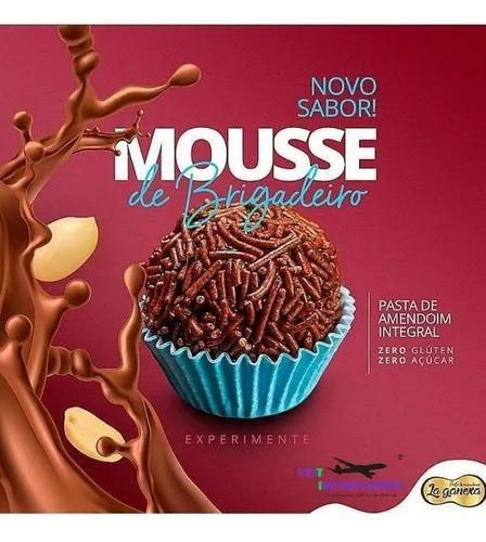 Imagem de Pasta De Amendoim integral Gourmet  La Ganexa Mousse De Brigadeiro 0,450G ZERO AÇUCAR