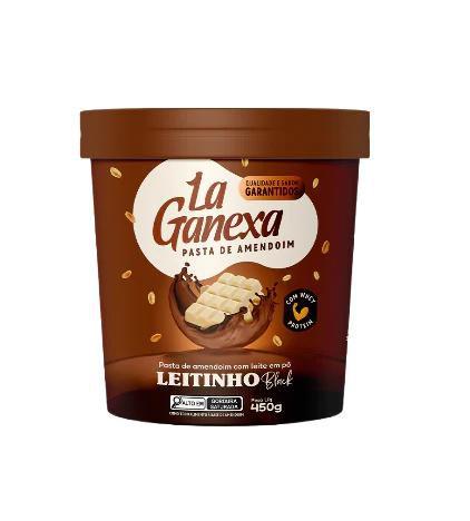 Imagem de Pasta de Amendoim Integral Gourmet Leitinho Black com Whey Protein 450g La Ganexa