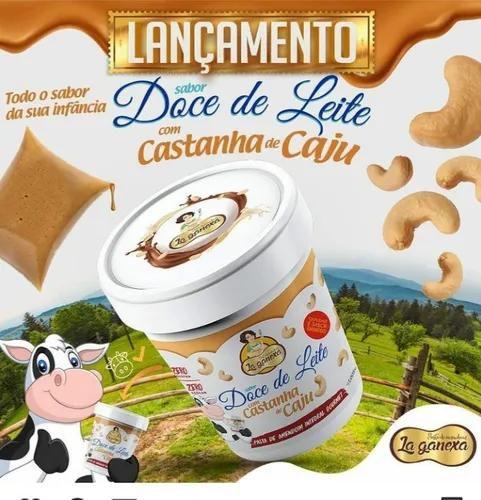 Imagem de Pasta De Amendoim Integral La Ganexa Doce De Leite Com Castanha De Caju 1kg Zero Açuçar