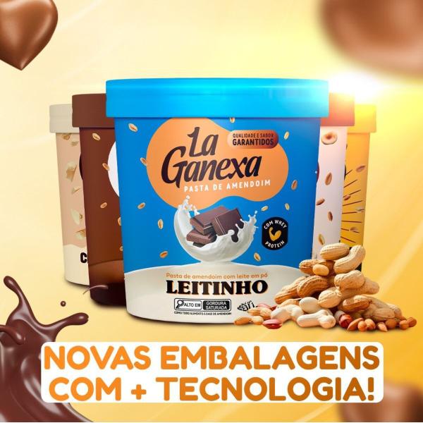 Pasta de Amendoim La Ganexa com Whey Protein Pote 1Kg Imagem de Pasta de Amendoim La Ganexa com Whey Protein Pote 1Kg