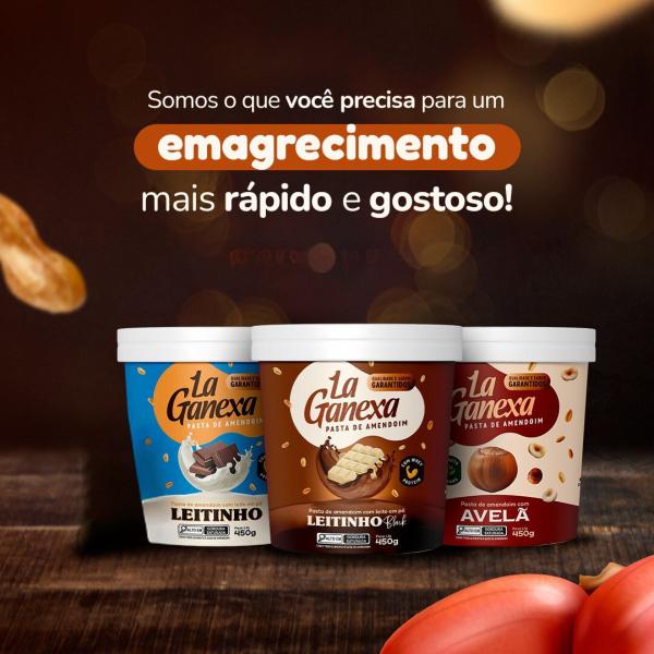 Pasta de Amendoim La Ganexa com Whey Protein Pote 1Kg Imagem de Pasta de Amendoim La Ganexa com Whey Protein Pote 1Kg