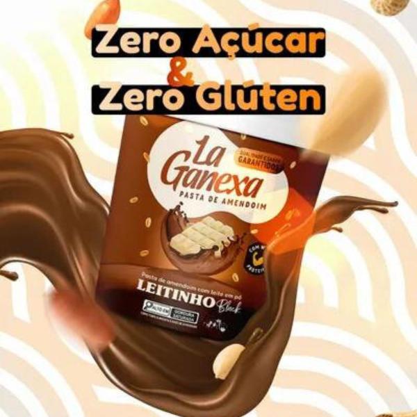 Pasta de Amendoim La Ganexa com Whey Protein Pote 1Kg Imagem de Pasta de Amendoim La Ganexa com Whey Protein Pote 1Kg