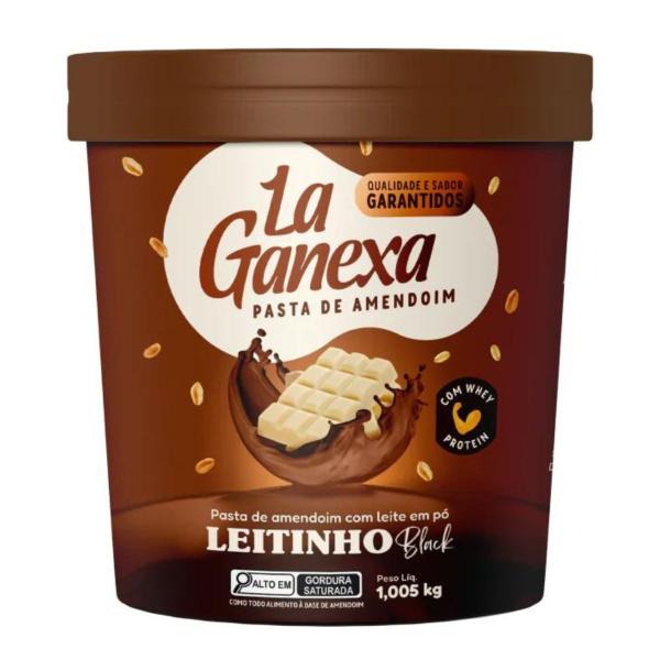 Pasta de Amendoim La Ganexa com Whey Protein Pote 1Kg Imagem de Pasta de Amendoim La Ganexa com Whey Protein Pote 1Kg