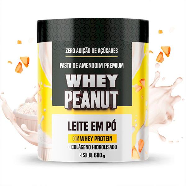 Imagem de Pasta de Amendoim Premium Leite em Pó 600g Contém Whey Protein