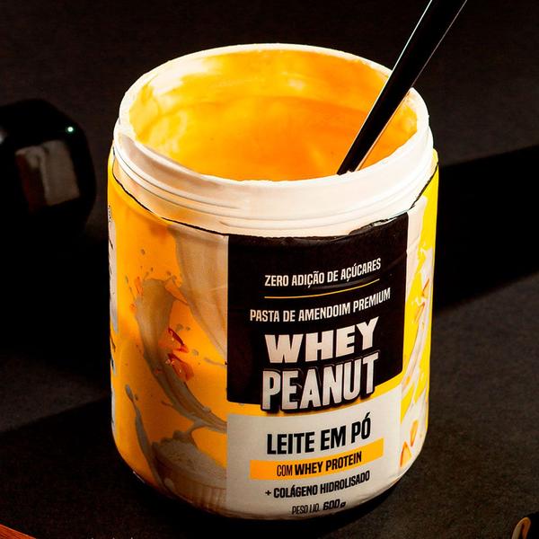 Imagem de Pasta de Amendoim Premium Leite em Pó 600g Contém Whey Protein