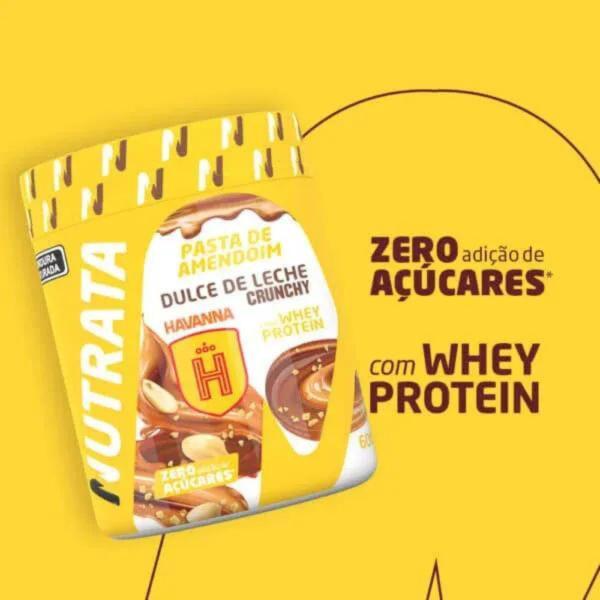 Imagem de Pasta de amendoim whey dulce de leche crunchy havanna 600g