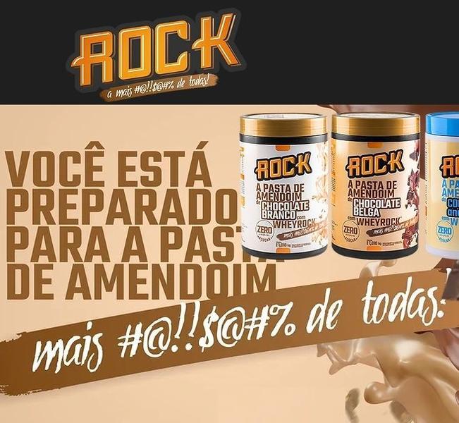 Imagem de Pasta de Amendoim Whey Rock (600g) - Sabor: Chocolate Belga c/ Whey Rock