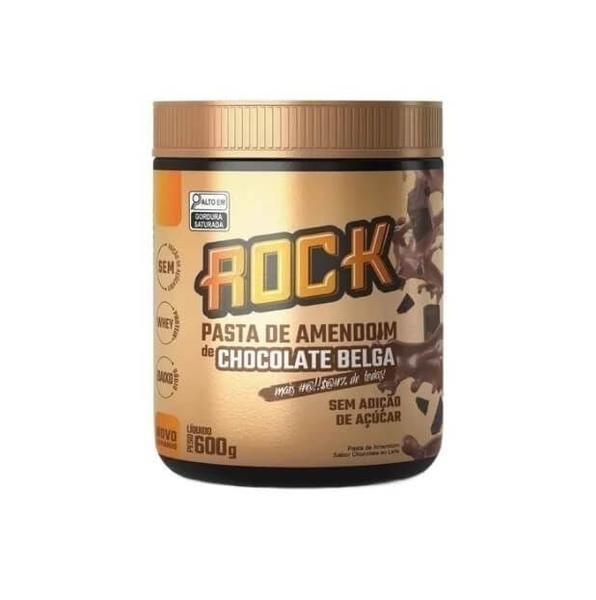 Imagem de Pasta de Amendoim Whey Rock (600g) - Sabor: Chocolate Belga