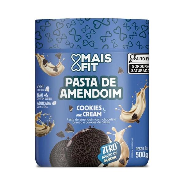 Imagem de Pasta de amendoim zero açúcar zero lactose 500g mais fit todos os sabores