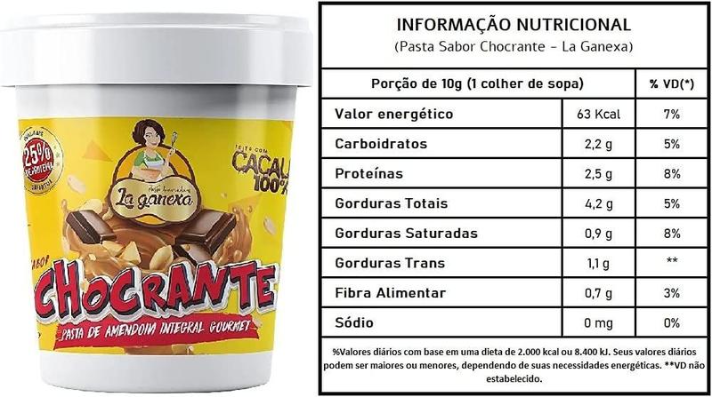 Pasta de Amendoim Zero La Ganexa 1Kg Escolha o Sabor Imagem de Pasta de Amendoim Zero La Ganexa 1Kg Escolha o Sabor