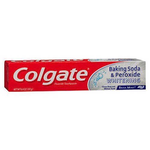 Imagem de Pasta de dente branqueadora de bicarbonato de sódio e peróxido Colgate 6 onças da Colgate (pacote com 4)