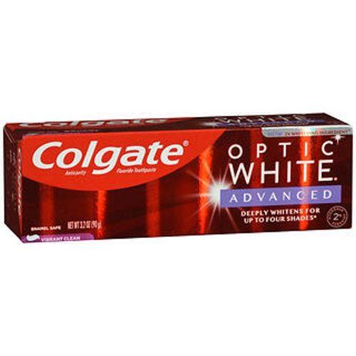 Imagem de Pasta de dente Colgate Optic White Advanced Vibrant Clean 3,2 onças da Colgate (pacote com 4)