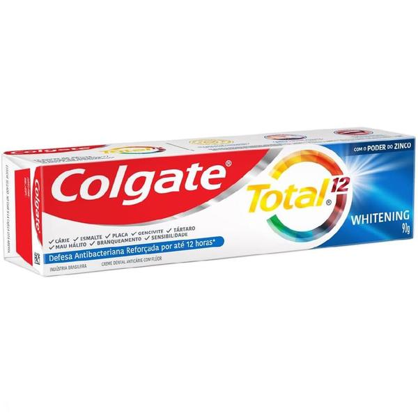 Imagem de Pasta de Dente Colgate Total 12 Whitening 90g anti cárie