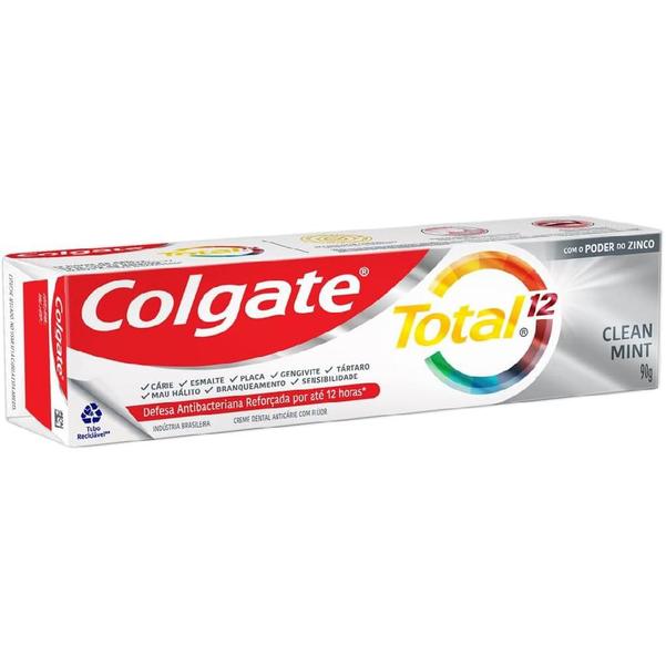 Imagem de Pasta de Dente Creme Dental Colgate Total 12 Clear Mint 90g