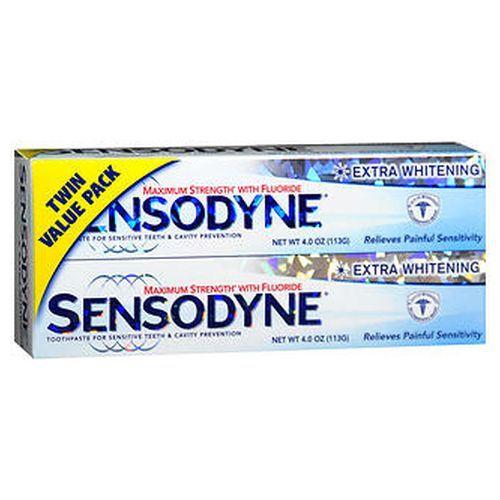 Imagem de Pasta de dente extra clareadora Sensodyne Pacote duplo 8 onças da Sensodyne (pacote com 4)