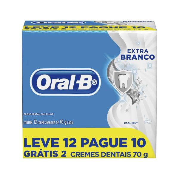 Imagem de Pasta De Dente Oral-B Extra Branco 12 Unidades 70g Cada Oral-B