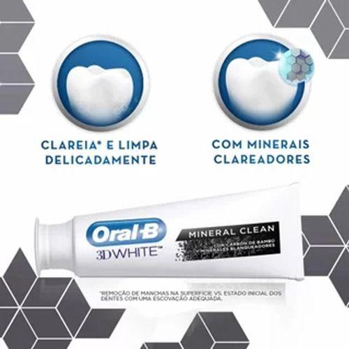 Imagem de Pasta De Dente Preta Oral B 3d White Mineral Clean Clareador