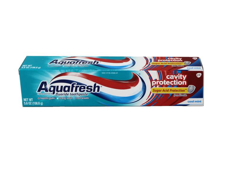 Imagem de Pasta de dentes Aquafresh Cavity Protection Cool Mint 165 ml x6