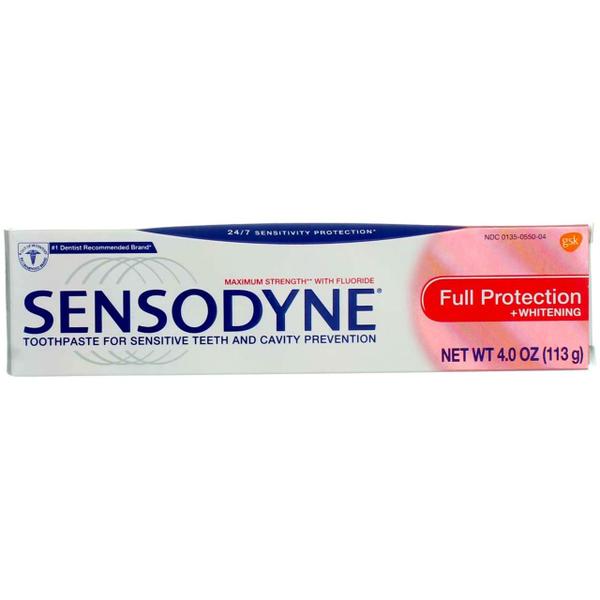 Imagem de Pasta de dentes Sensodyne Full Protection 120mL para clareamento anticárie