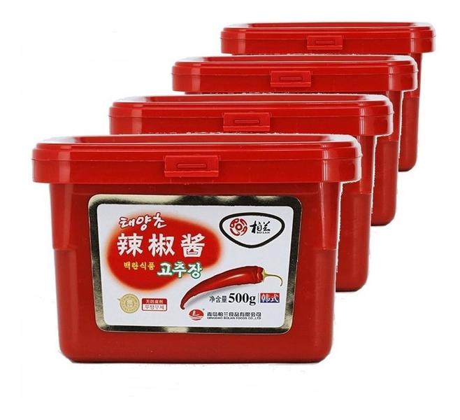 Imagem de Pasta De Pimenta Gochujang Korean Style Hot 500g - Kit com 4