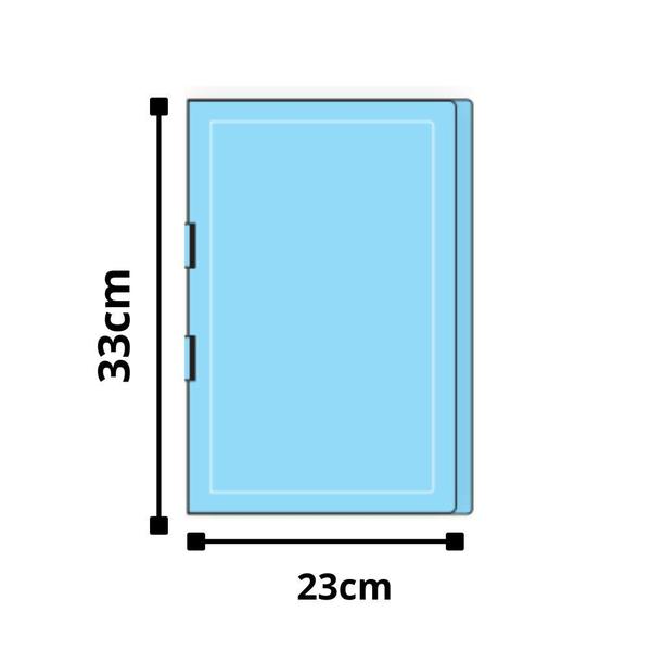 Imagem de Pasta DOUBLE C/ORELHA azul 180g c/20un - TAMOIO