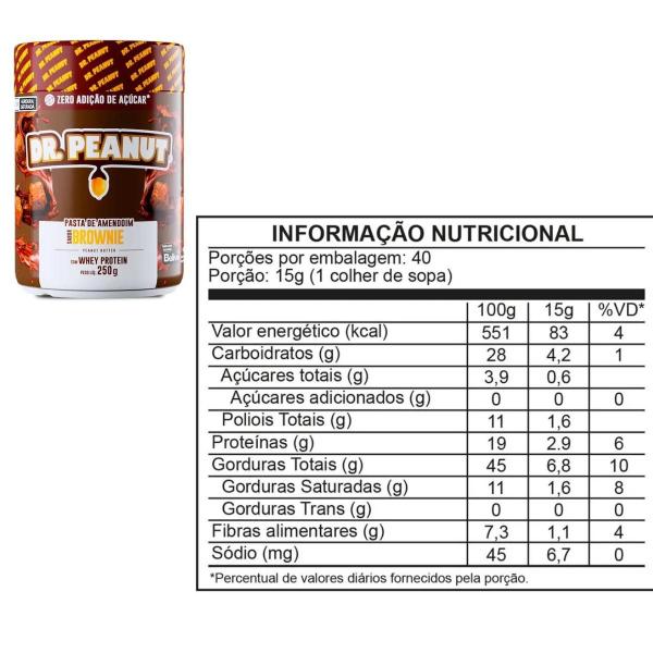 Imagem de Pasta Dr Peanut de Amendoim 250g Deliciosa Nutritiva Sabores