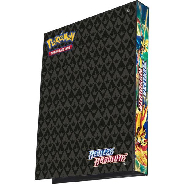 Imagem de Pasta Fichário Álbum Cartas Cards Pokémon Espada e Escudo Realeza Absoluta 4 Argolas + 10 Folhas