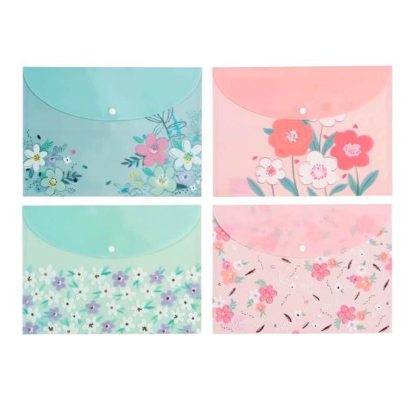 Imagem de Pasta Horizontal Love Flowers A4 Sortidas Molin 01un