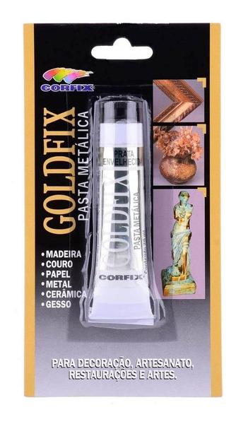 Imagem de Pasta Metalica Goldfix 20ml 243 Prata Corfix