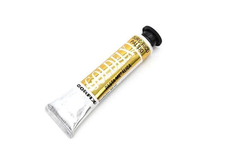 Imagem de Pasta Metálica Goldfix Corfix 20ml - Ouro Rico Pálido 245