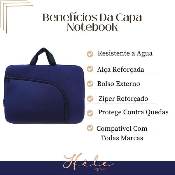 Imagem de Pasta Porta Notebook Objetos Com Alça Zíper Resistente