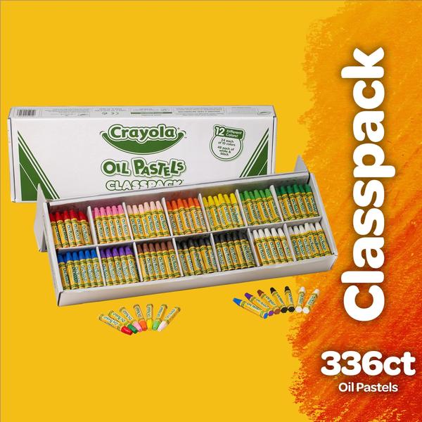 Imagem de Pastéis a óleo Crayola Classpack 336 ct 12 cores, 4 anos ou mais