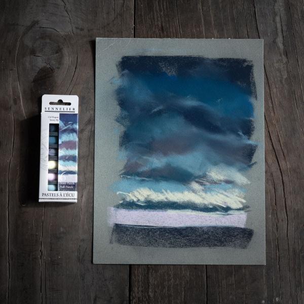 Imagem de Pastel Seco Sennelier Extra Soft 06 Cores Stormy Sky