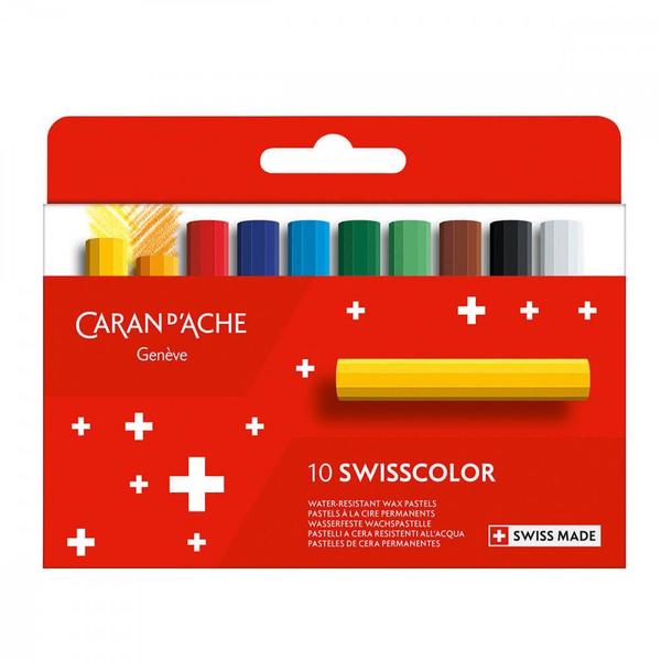 Imagem de Pastel Wax Swisscolor Caran dAche 10 Cores