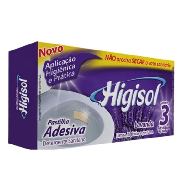 Imagem de Pastilha Adesiva Higisol Lavanda e Floral - Limpeza e Perfume por até 480 Descargas! 