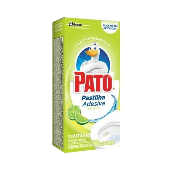 Imagem de Pastilha Adesiva Sanitária Citrus Pato com 3 unidades