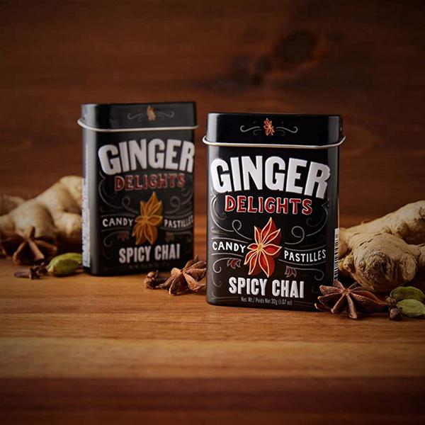 Imagem de Pastilha Canadense Ginger Delights Spicy Chai 30g