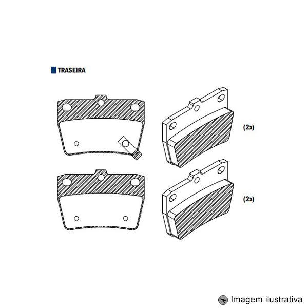 Imagem de Pastilha de Freio Chery Novo Tiggo 2.0 16V 2013 / Toyota Rav 4.2I 00 / 05 Traseira