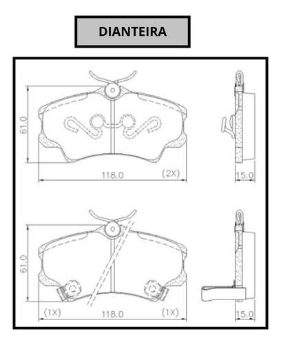 Imagem de Pastilha De Freio Civic 1.6 1.7 1.8 1995 1996 1997 1998 1999 2000 a 2011 Dianteira Bosch