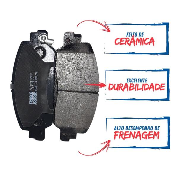 Imagem de Pastilha de Freio Civic Hybrid LFB1 2.0L 16V Dohc L4 Eixo Dianteiro 2023 A 2024 Fras-le Dianteira