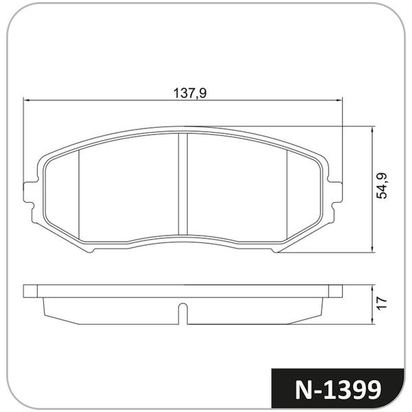 Imagem de Pastilha De Freio Cobreq Grand Vitara/Vitara - N-1399