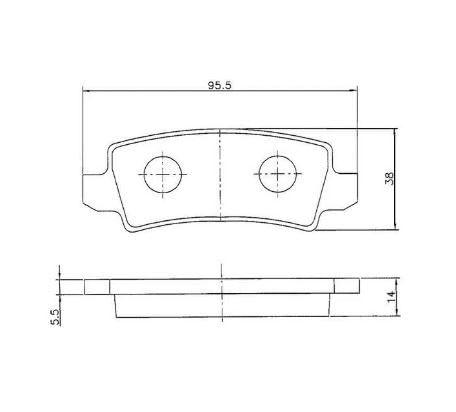 Imagem de Pastilha De Freio Corolla Dianteira Ou Traseira Bosch Bb512 Sem Alarme Jogo