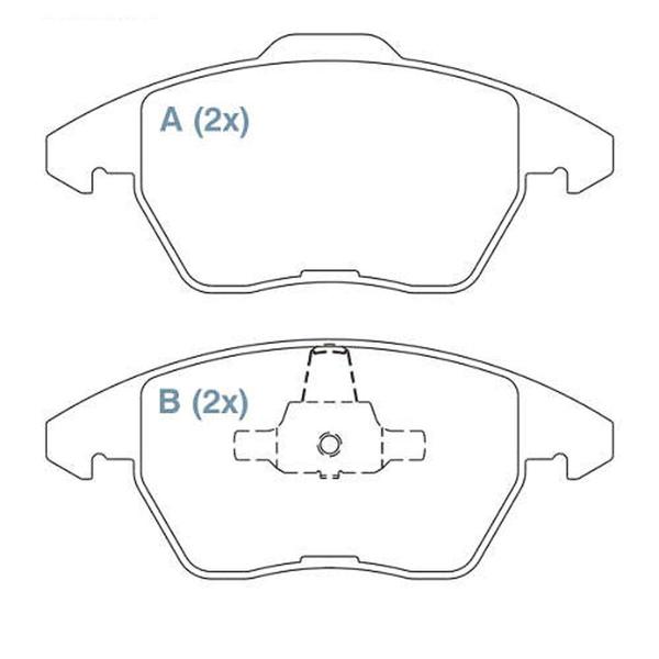 Imagem de Pastilha De Freio De Cerâmica Land Rover Evoque Citroen C5 - Willtec fastpad