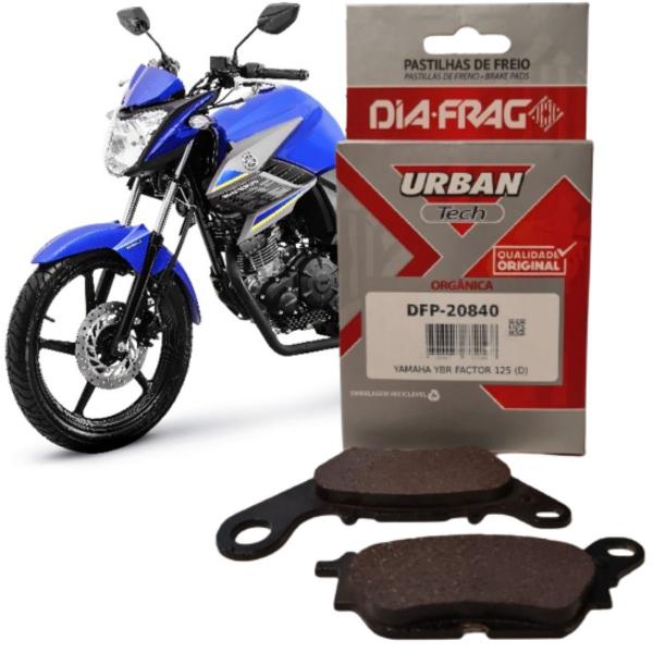 Imagem de Pastilha de Freio Diafrag - Yamaha Factor 125 (09~) Fazer 150 (14~) - Dianteira - Orgânica (Urban)